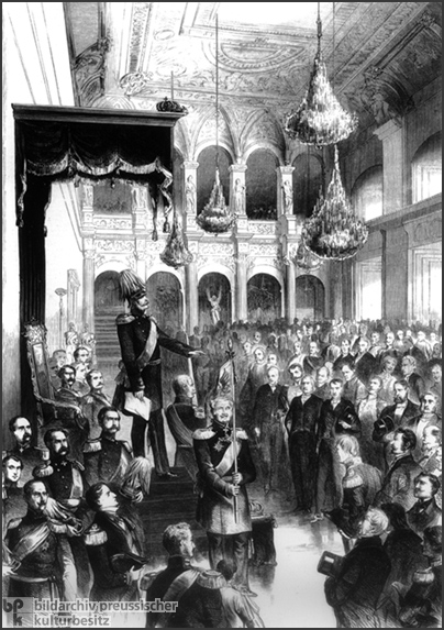 Die Eröffung der Preußischen Kammern (14. Januar 1861)